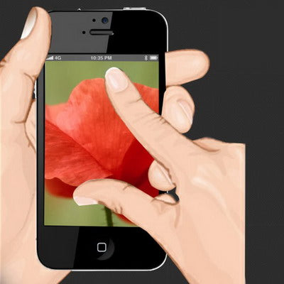 Tempered Glass Protective Film for iPhone 5 & 5S & 5C(Black)