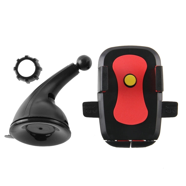 Universal 360 Degree Rotation Suction Cup Car Holder / Desktop Stand, Size Range: 4.8 - 5.5 Inch, For iPhone, Galaxy, Huawei, Xiaomi, Lenovo, Sony, LG, HTC and Other Smartphones(Black)