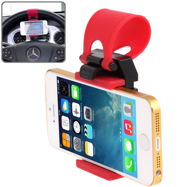 Car Steering Wheel Phone Socket Holder for iPhone 5 & 5C & 5S / iPhone 4 & 4S /Galaxy S IV / Galaxy SIII / Perfect Fits for 4.8 inches Mobile Phones