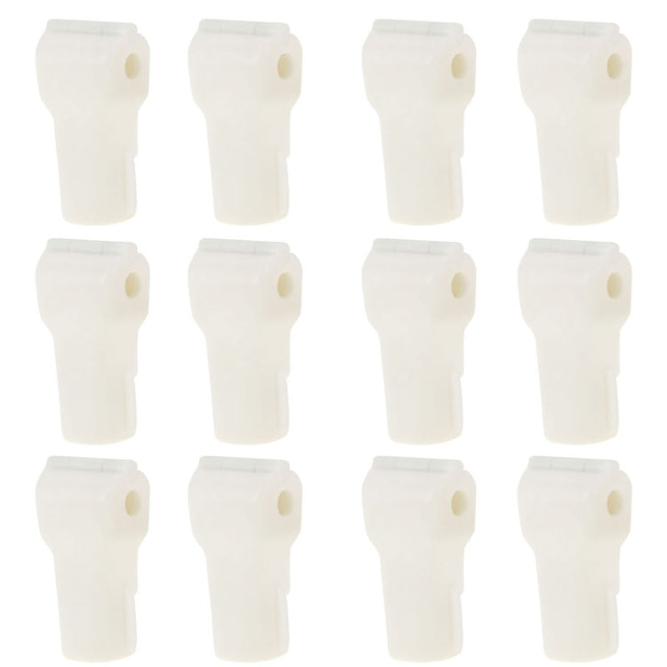 12 PCS White ABS Display Hook / Security Lock Hook