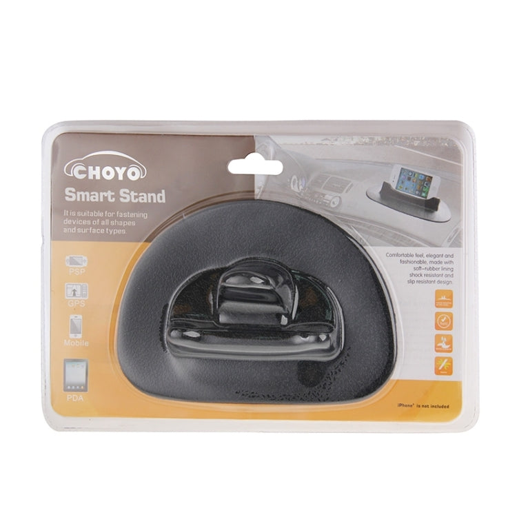 Silicone Windshield Car Mount / Car Holder / Car Smart Stand for iPhone 6 / 6 Plus & Samsung & HTC and Other Mobile Phones & GPS Devices(Black)