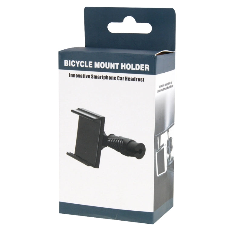 360 Degrees Rotating Joint Innovative Smartphone Car Headrest & Bicycle Mount Holder for iPhone 6s & 6s Plus, iPhone 6 & 6 Plus, Galaxy S6 edge+ / S6, HTC, Sony, Suitable for Width as 6cm-10cm Mobile Phone (White)