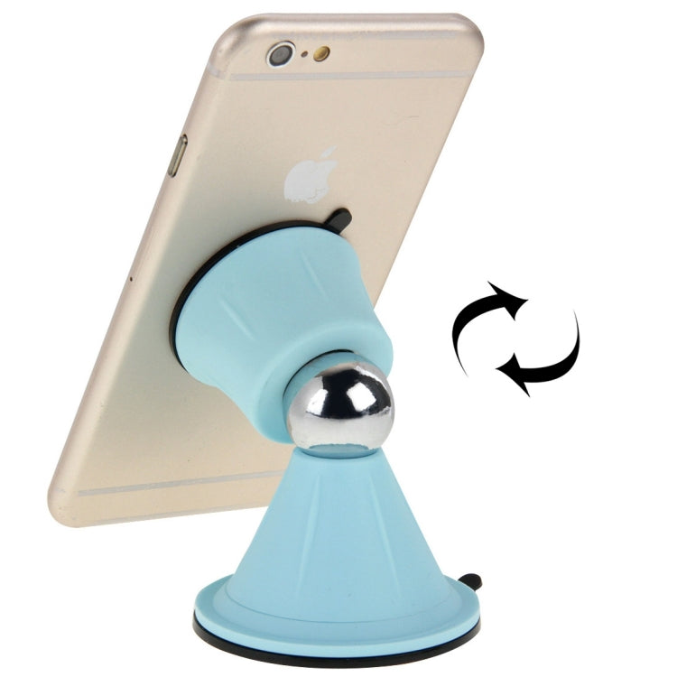 Funnel Style Double Suction Cup Magnet 360 Degrees Mini Car Holder for iPhone 6s & 6s Plus, iPhone 6 & 6 Plus, Galaxy S6 edge+ / S6, HTC, Sony