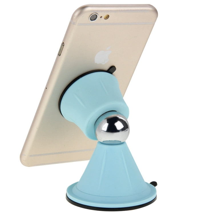 Funnel Style Double Suction Cup Magnet 360 Degrees Mini Car Holder for iPhone 6s & 6s Plus, iPhone 6 & 6 Plus, Galaxy S6 edge+ / S6, HTC, Sony