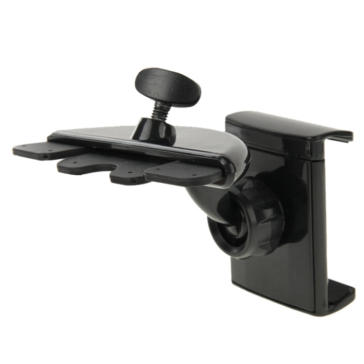 2 in 1 360 Degrees Rotating Car Mobile Phone Holder Install on Vehicle CD Player Disk Slot Tablet Holder Stand Mount, For iPhone, Galaxy, Sony, Lenovo, HTC, Huawei, and other Smartphones and 7.0 inch Tablet(Black)