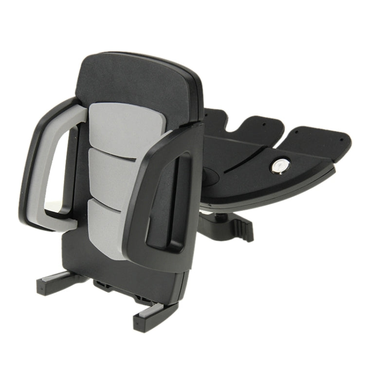 360 Degrees Rotating Car Mobile Phone Holder Install on Vehicle CD Player Disk Slot Stand Mount, Clip Size: 50mm-105mm, For iPhone, Galaxy, Sony, Lenovo, HTC, Huawei, and other Smartphones