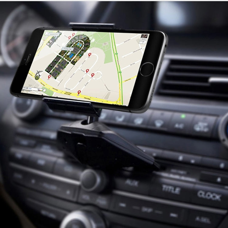 360 Degree Rotatable Universal Car CD Slot Phone Holder Stand Mount, For iPhone, Galaxy, Huawei, Xiaomi, Lenovo, Sony, LG, HTC and Other Smartphones