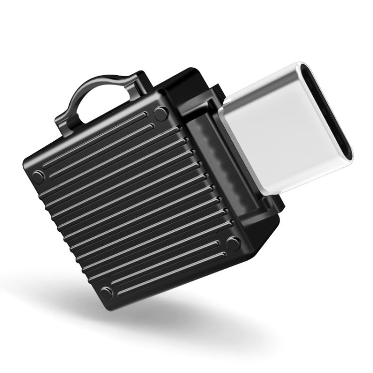 YAOMAISI Q24 2 in 1 Toolbox Shape Type-C Metal Memory Card Reader, Support TF Card