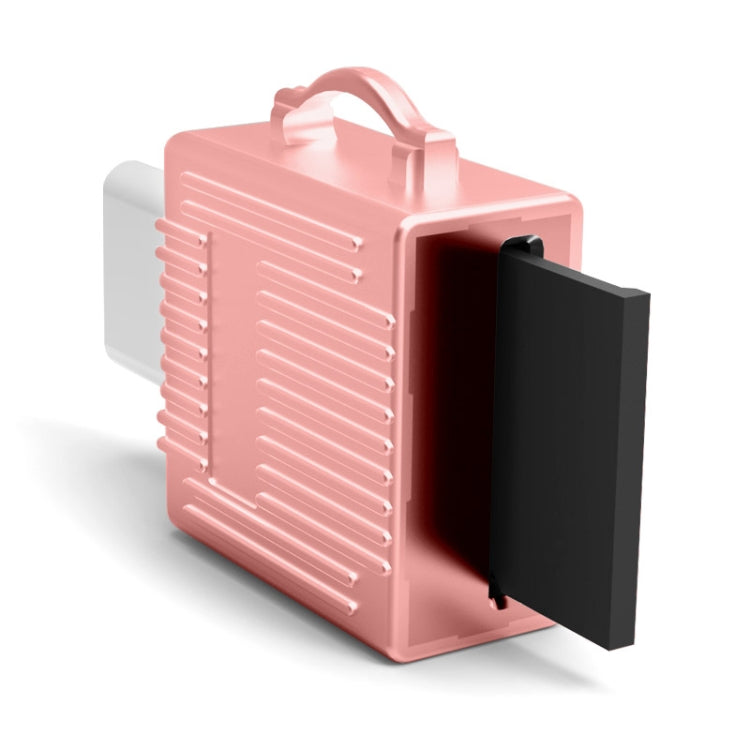 YAOMAISI Q24 2 in 1 Toolbox Shape Type-C Metal Memory Card Reader, Support TF Card