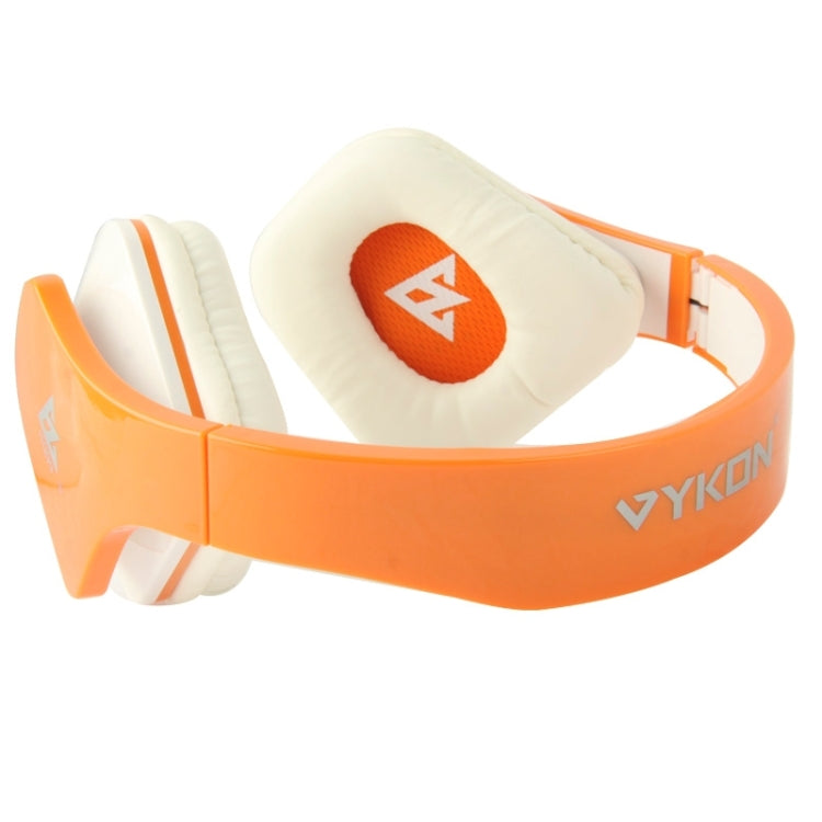Universal Stereo Headset with MIC for All Audio Devices, Cable Length: 1.3m (Orange + White)