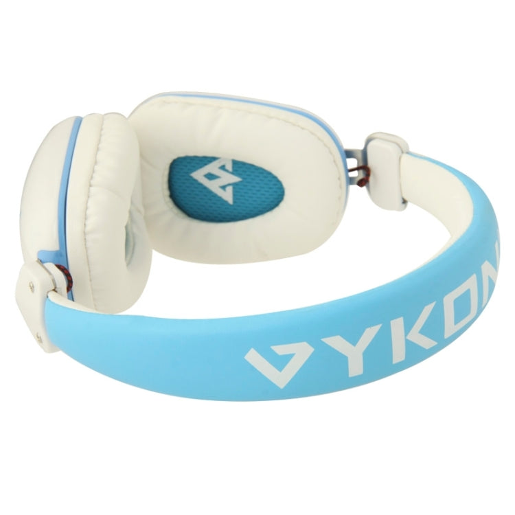 Universal Stereo Headset with MIC for All Audio Devices, Cable Length: 1.3m (Blue + White)