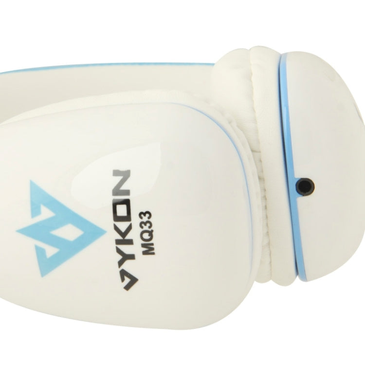 Universal Stereo Headset with MIC for All Audio Devices, Cable Length: 1.3m (Blue + White)