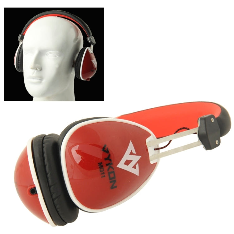 Universal Stereo Headset with MIC for All Audio Devices, Cable Length: 1.3m (Red + Black)