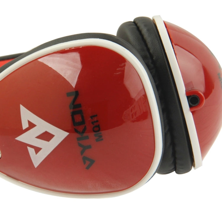 Universal Stereo Headset with MIC for All Audio Devices, Cable Length: 1.3m (Red + Black)