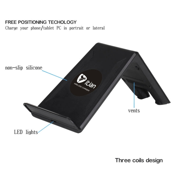 Itian Wireless Charger Transmitter Charging Plate and Receiver for iPhone 6 Plus