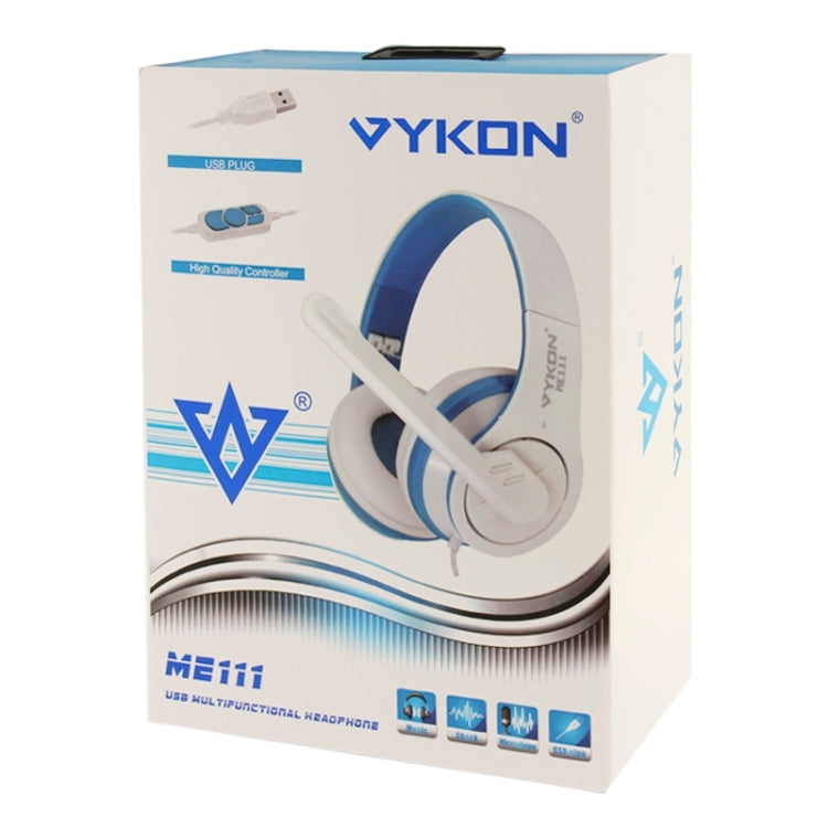 Universal USB Plug Stereo Headset with Mic for Computer, Cable Length: 2m