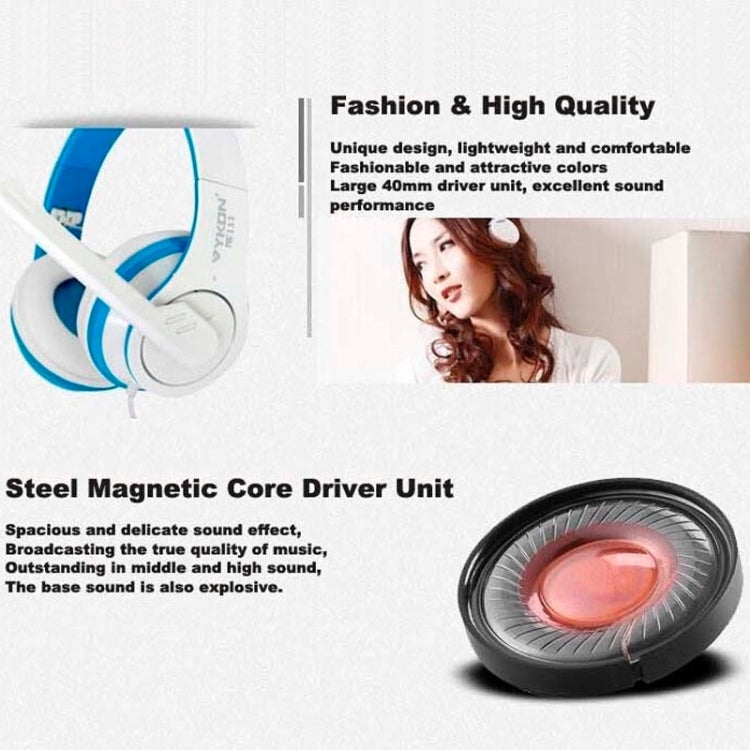 Universal USB Plug Stereo Headset with Mic for Computer, Cable Length: 2m