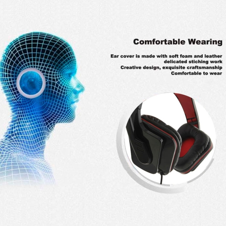 Universal USB Plug Stereo Headset with Mic for Computer, Cable Length: 2m