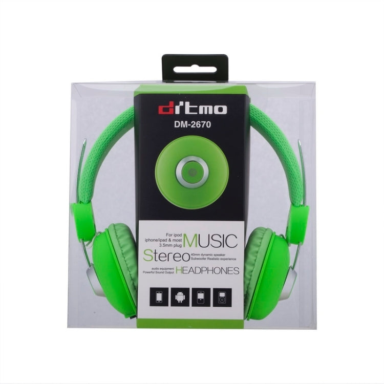 DM-2670 Universal Stereo Headset, For iPad, iPhone, Galaxy, Huawei, Xiaomi, LG, HTC and Other Smart Phones