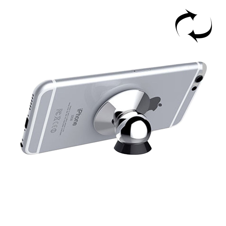 UF-V Magnetic Self Stick Car Air Vent Mount Phone Holder with Washable PU Adhesive, Below 5 inch Mobile Phone Can Be Use, For iPhone 8 & 7 / 6 & 6s & 5 & 5s & SE