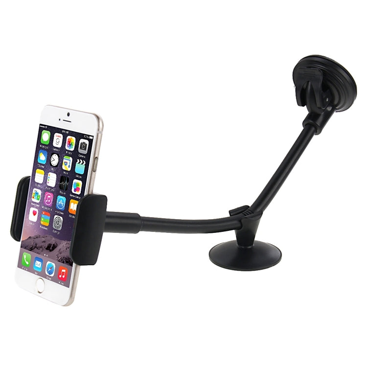 360 Degrees Rotation Suction Cup Car Basic Windshield Mobile & Tablet Car Holder , For 3.5-5 inches Mobile and 7-10 inch Tablets(Black)