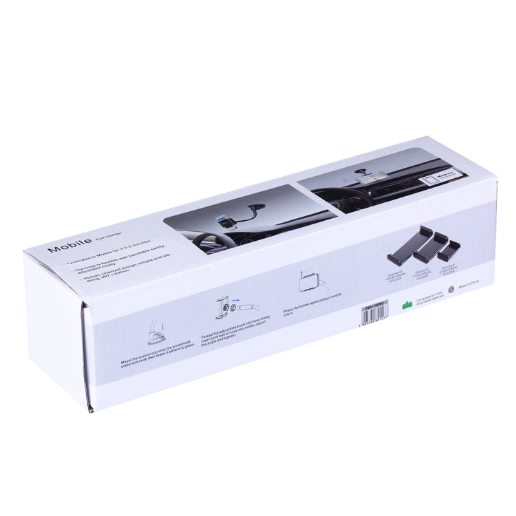 360 Degrees Rotation Suction Cup Car Basic Windshield Mobile & Tablet Car Holder , For 3.5-5 inches Mobile and 7-10 inch Tablets(Black)