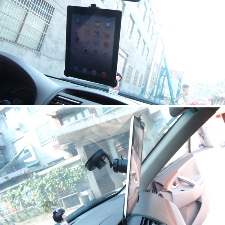360 Degree Rotation Double-used Suction Cup Holder / Rear Seat Holder, For iPad Air / Air 2(Black)
