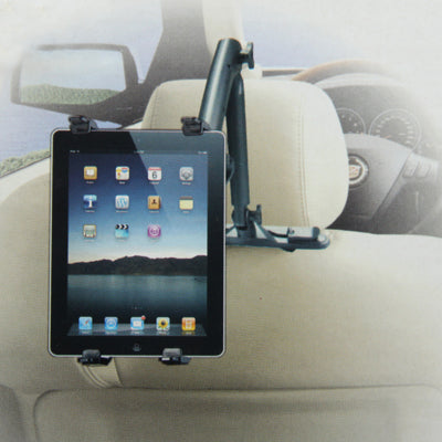Universal Car Mount Bracket Back Car Seat Holder for New iPad (iPad 3) / iPad 2 / iPad / Galaxy Tab / 7-10 inch Tablet PC, Support 360 Degree Rotation(Black)