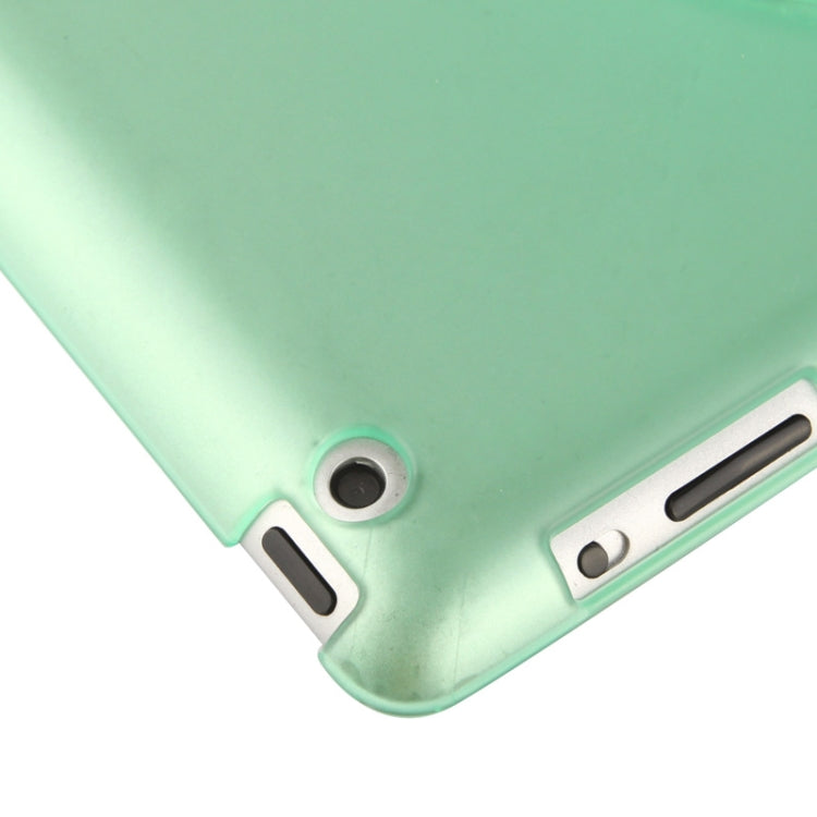 270 Degree Rotation Scrub Translucent Plastic Case with Adjustable Holder for iPad 4 / New iPad (iPad 3),