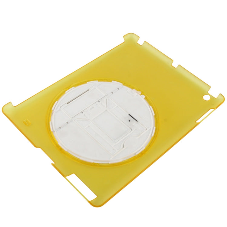 270 Degree Rotation Scrub Translucent Plastic Case with Adjustable Holder for iPad 4 / New iPad (iPad 3),