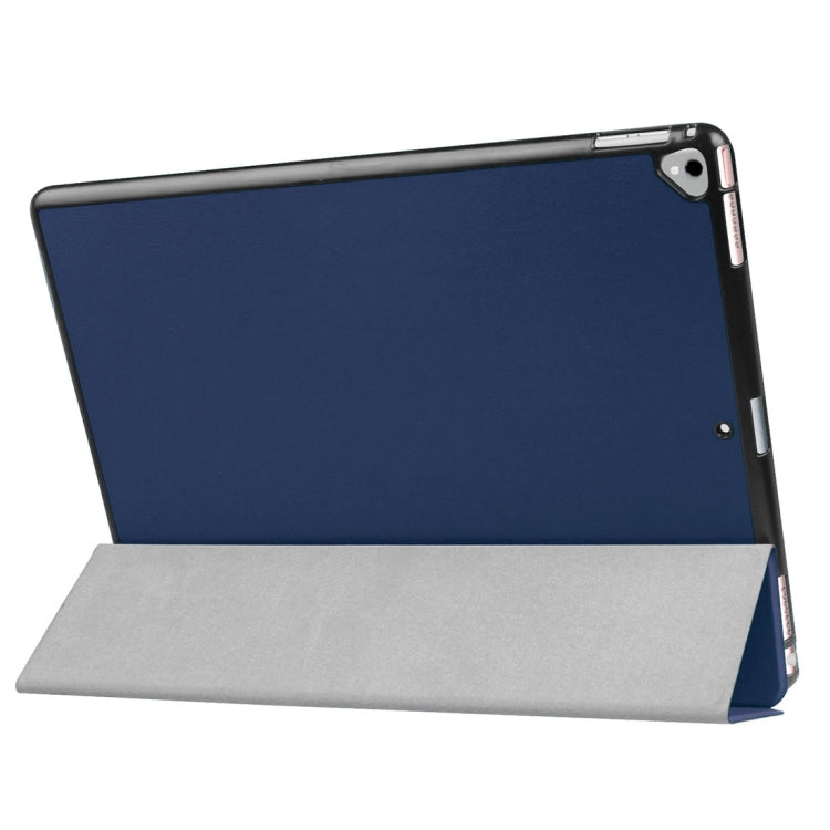 Custer Texture Horizontal Flip Smart Leather Case with 3-folding Holder & Sleep / Wake-up Function for iPad Pro 12.9 inch 2017 / 2015