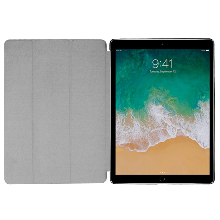 Custer Texture Horizontal Flip Smart Leather Case with 3-folding Holder & Sleep / Wake-up Function for iPad Pro 12.9 inch 2017 / 2015