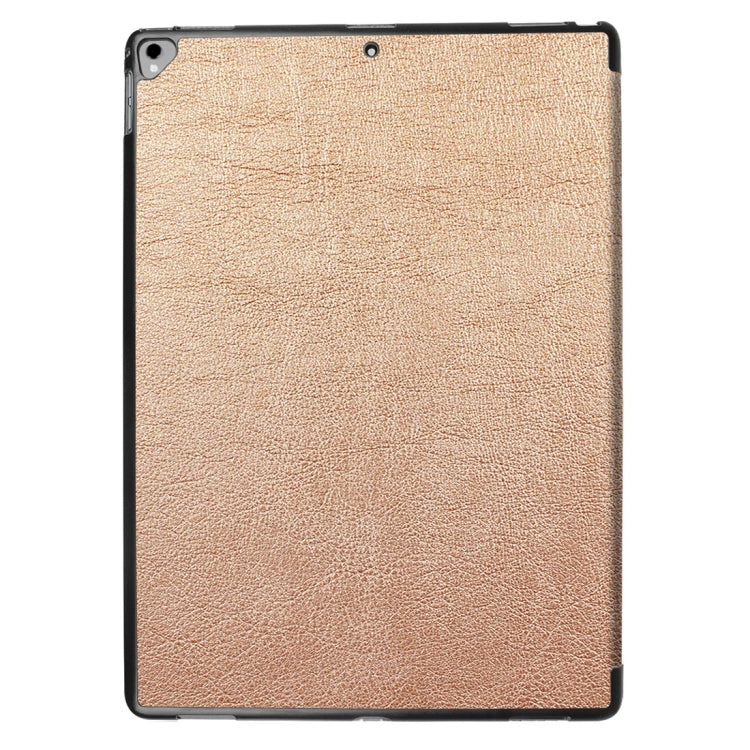 Custer Texture Horizontal Flip Smart Leather Case with 3-folding Holder & Sleep / Wake-up Function for iPad Pro 12.9 inch 2017 / 2015