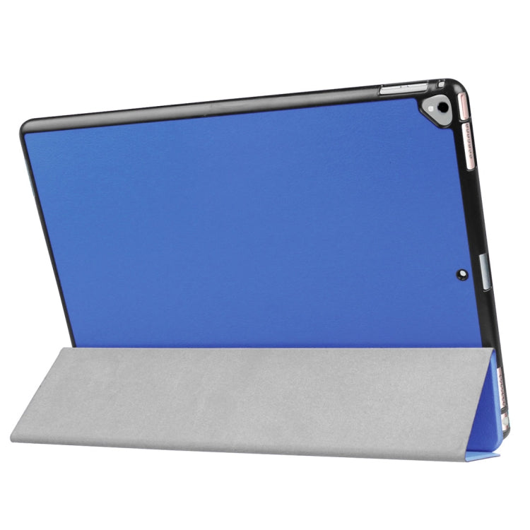 Custer Texture Horizontal Flip Smart Leather Case with 3-folding Holder & Sleep / Wake-up Function for iPad Pro 12.9 inch 2017 / 2015