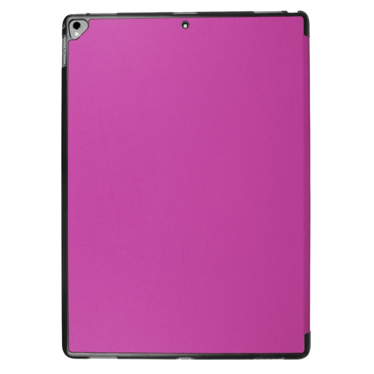 Custer Texture Horizontal Flip Smart Leather Case with 3-folding Holder & Sleep / Wake-up Function for iPad Pro 12.9 inch 2017 / 2015