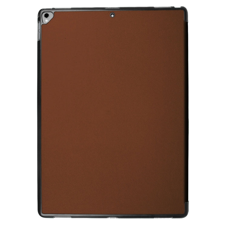 Custer Texture Horizontal Flip Smart Leather Case with 3-folding Holder & Sleep / Wake-up Function for iPad Pro 12.9 inch 2017 / 2015
