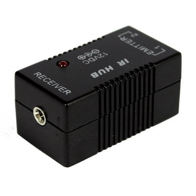 Small IR Infrared Repeater Kit System IR Emitters Extender(Black)