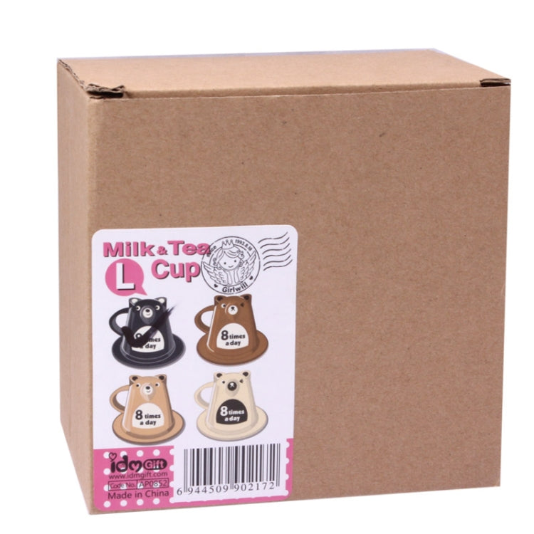 Cartoon Creative with Dish Coffee / Milk Cup, Capacity: 350ml