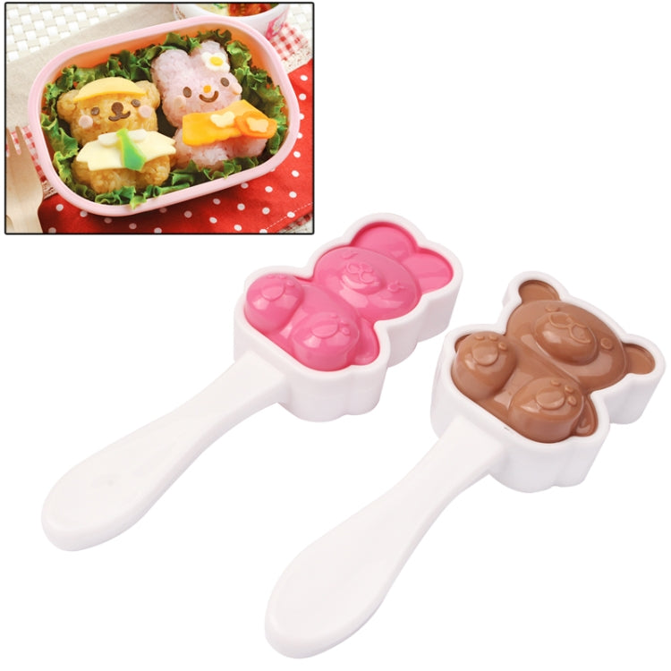 Cute Rabbit & Bear Style DIY Bento Meal Molds Set