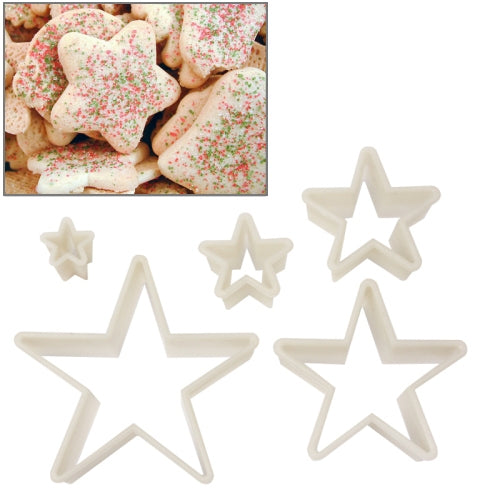 5 PCS Pentagram Shape Food Processing Machine for Soft Biscuit Machine / Cake Biscuit Moulds