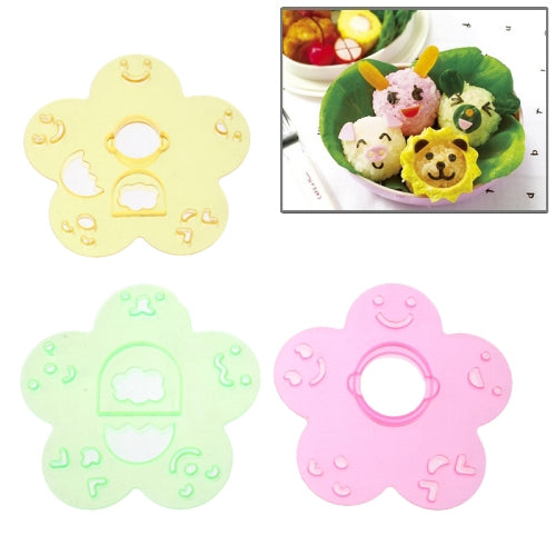 Cute Style DIY Bento Meal Molds Set (3pcs in one packaging, the price is for 3pcs)