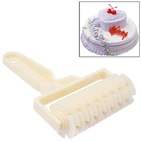 DIY Cake Cookies Fondant Ribbon Cutter Embosser(White)