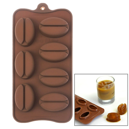 Coffee Bean Shape Silicone DIY Cake / Fondant / Sugar Paste Mold / Ice Cube Trays