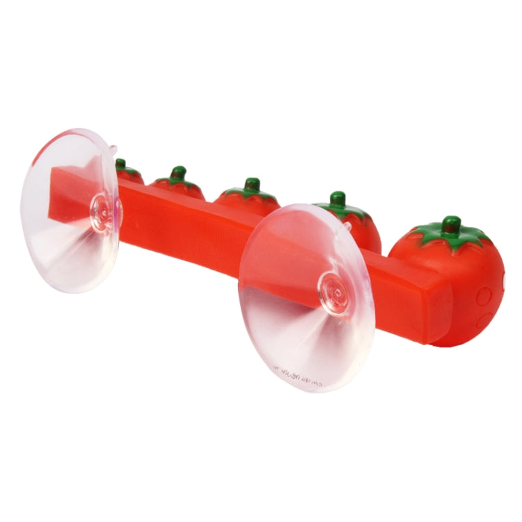 Sweet Strawberry Bathroom Four Toothbrushes Holder with Two Suction Cups (Random Color Delivery)