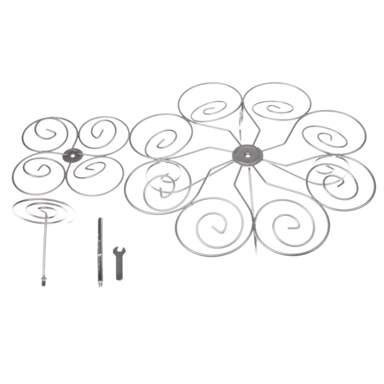 3 Layers Stainless Steel Cup Cake Holder Stands(Silver)