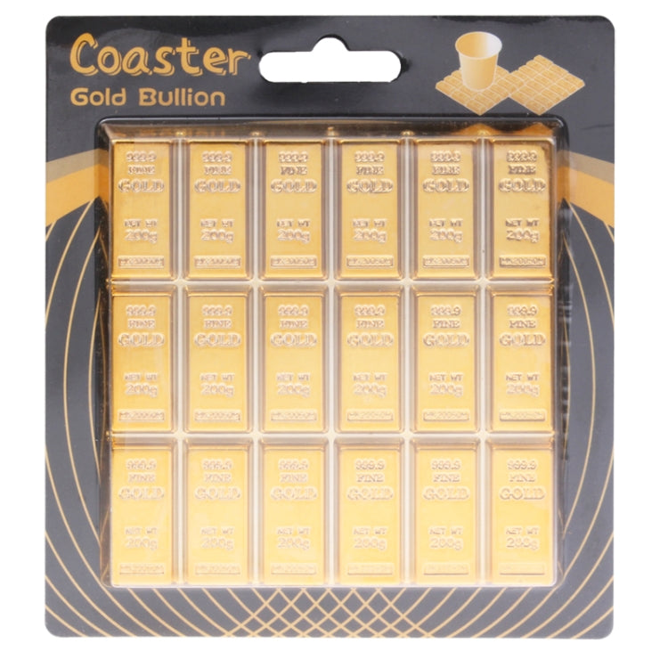 Creative Gold Bar Shaped Anti-slip Heat Insulation Mat for Dishware