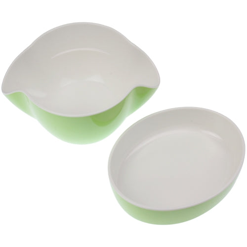 Fashion Double Layer Candy Nuts Dried Fruit Plate Bowl (Random Color Delivery)