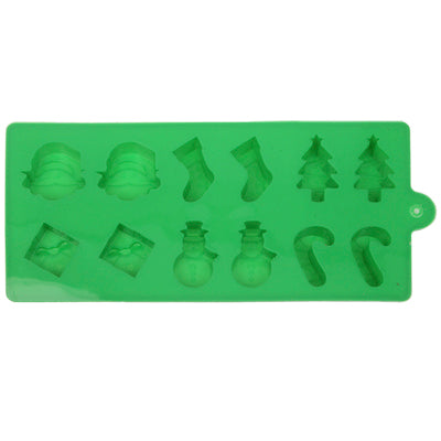 Cute Christmas Style Silica Gel Fondant Cake Mold