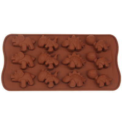 Cute Dinosaur Style Silica Gel Fondant Cake Mold