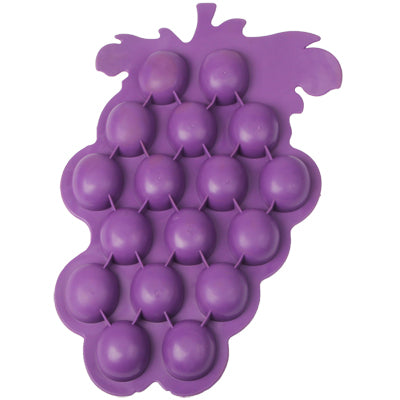 Creative Grape Shape 17-Grid Ice Cube Tray(Purple)